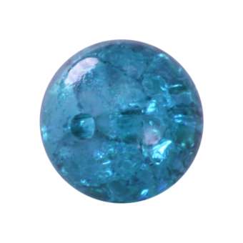 Kristallperle aus Glas, 10mm, safirtürkis safirtürkis
