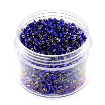 Delica, 20g, 6-kantig (hexagon), 2X1,5mm, blau silverline blau silverline