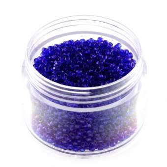 Rocailles, 20g, rund, 1,5mm, blau blau 