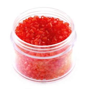Delica, 20g, 6-kantig (hexagon), 1,5X1,2mm, rot frost rot frost 