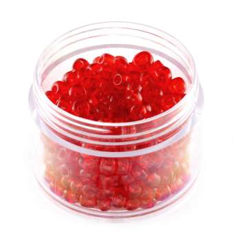 Rocailles, 20g, rund, 4mm, rot rot 
