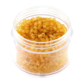 Rocailles, 20g, rund, 2mm, honigfarben frost honigfarben frost 