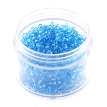 Rocailles, 20g, rund, 2mm, hellblau hellblau 
