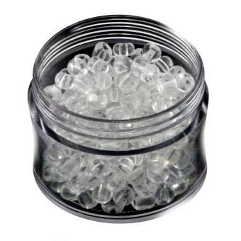 Rocailles, 20g, rund, 4mm, transparent transparent 