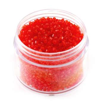 Delica, 20g, 6-kantig (hexagon), 1,5X1,2mm, rot-orange rot-orange 