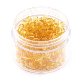 Rocailles, 20g, rund, 4mm, honigfarben honigfarben 
