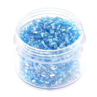 Delica, 20g, 6-kantig (hexagon), 2X1,5mm, hellblau luster hellblau luster 