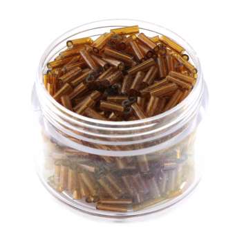 Stiftperlen, 20g, rund, 6X1,5mm, mittelbraun mittelbraun 