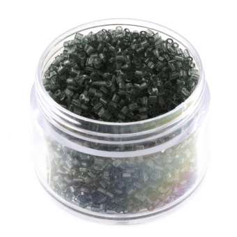 Delica, 20g, 6-kantig (hexagon), 1,5X1,2mm, grau-braun grau-braun 