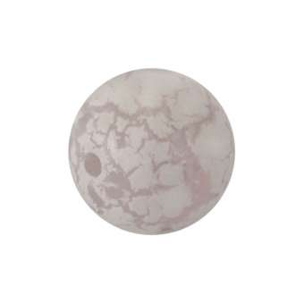 Glasperle mit Schneeflocken-Design, 10 mm, zart lilafarben zart lila