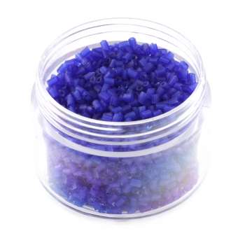 Delica, 20g, 6-kantig (hexagon), 1,5X1,2mm, blau frost blau frost 