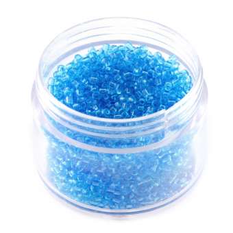 Rocailles, 20g, rund, 1,5mm, hellblau hellblau 