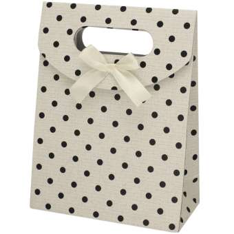 Geschenk-Verpackung 'Polkadots', naturweiß Polkadots (naturweiß)