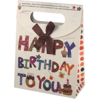 Geschenk-Verpackung 'Happy Birthday', bunt Happy Birthday