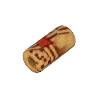 Holzperle (10 Stück), 12X6mm, hellbraun 