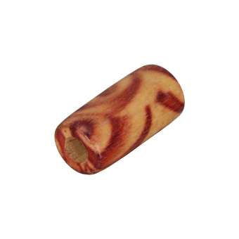 Holzperle (10 Stück), 12X6mm, hellbraun 