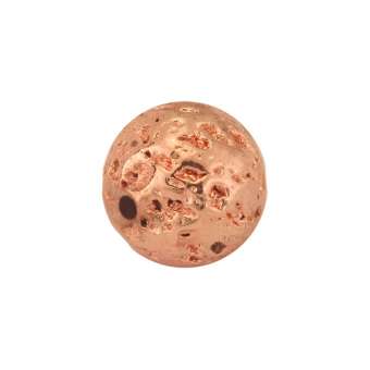 Lava-Perle Metallic, 8 mm, rosé-goldfarben rosé-gold, 8 mm