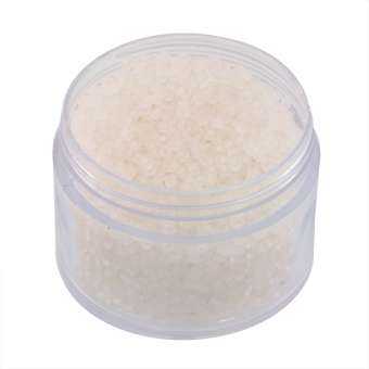 Rocailles, 20g, rund, 1,5mm, eierschalen-weiß transparent frost eierschalen-weiß transparent frost