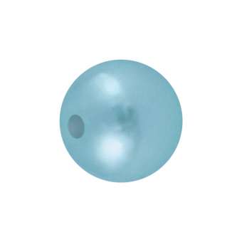 Wachsperle aus Kunststoff (10Stück), 5mm, rund, jade-türkis jade-türkis