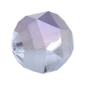 Glasschliff Perle, 14 mm, transpatent-violett AB transparent-violett AB
