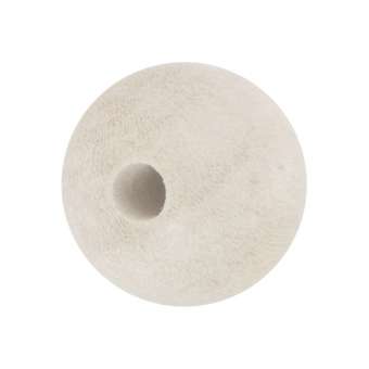 Holzperle (bleached Wood), 10mm, rund, natur-weiß bleached Wood, naturweiss