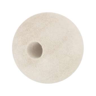 Holzperle (bleached Wood), 12mm, rund, natur-weiß bleached Wood, naturweiss