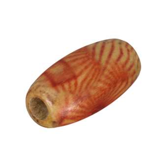 Holzperle (10 Stück), 12X6mm, hellbraun 