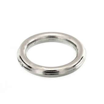 Kunststoffring, 12mm, rund, silberfarben 