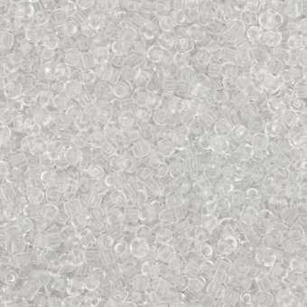 Rocailles, 50g, rund, 2mm, transparent transparent