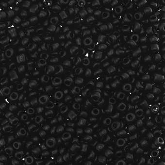 Rocailles, 50g, rund, 2mm, schwarz opal schwarz opal