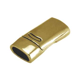 Magnetverschluss, 26X13mm, Loch-Ø 10X5mm (oval), goldfarben silberfarben