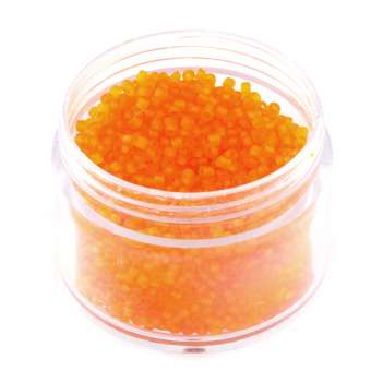 Rocailles, 20g, rund, 1,5mm, hellorange frost hellorange frost 