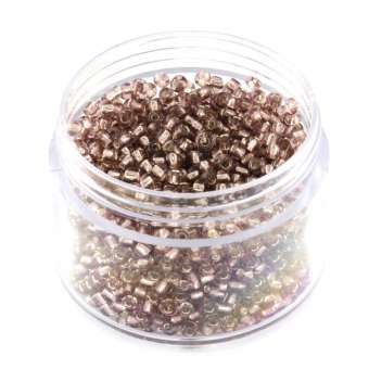 Rocailles, 20g, rund, 2mm, lila silverline lila silverline