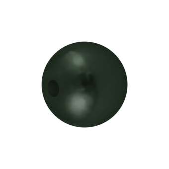 Wachsperle aus Kunststoff (10Stück), 5mm, rund, dunkelgrün dunkelgrün