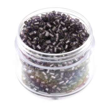 Delica, 20g, 6-kantig (hexagon), 2X1,5mm, violett silverline violett silverline