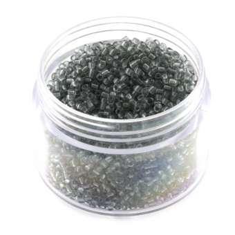 Rocailles, 20g, rund, 1,5mm, grau-braun grau-braun 