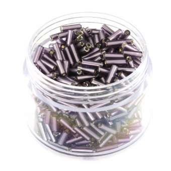 Stiftperlen, 20g, rund, 6X1,5mm, violett silverline violett silverline