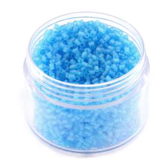 Delica, 20g, 6-kantig (hexagon), 1,5X1,2mm, hellblau frost hellblau frost 