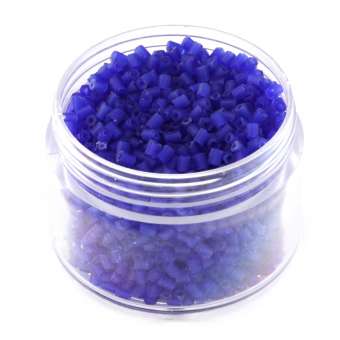 Delica, 20g, 6-kantig (hexagon), 2X1,5mm, blau frost blau frost 
