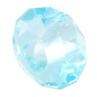 Großlochperle, 14mm, rund, mint-türkis mint-türkis