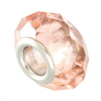 Großlochperle, 13mm, rund, zartrosa zartrosa