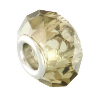 Großlochperle, 14mm, rund, walnussbraun walnussbraun
