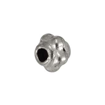 Metallperle (10 Stück), 3mm, silberfarben 