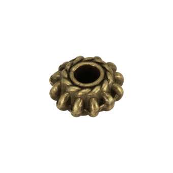 Metallspacer, 8mm, bronzefarben 