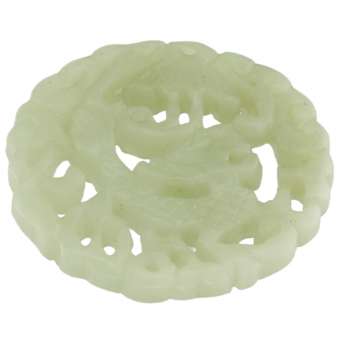 Neue Jade, 52mm, Chinesischer Drache, schilfgrün 