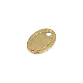 Metallanhänger, 10mm, goldfarben 