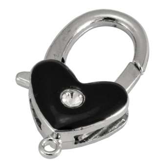 Großer Schmuckkarabiner, 32mm, silberfarben 