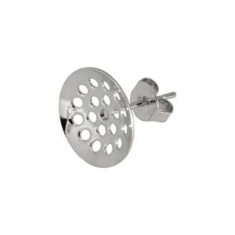 Ohrstecker, 12mm, silberfarben silberfarben