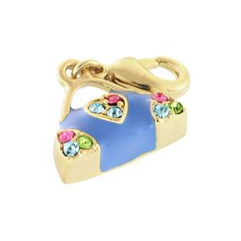 Anhänger mit Strass, 16X12mm, Tasche, goldfarben hellgoldfarben