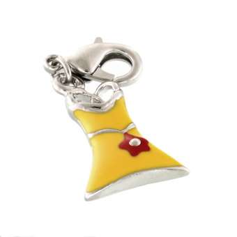 Anhänger, 10X16mm, Kleid, silberfarben silberfarben